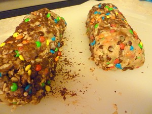 Crispy's Irresistible Peanut Butter Marbles dough logs