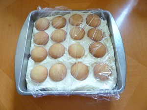 Lemon-Raspberry Mousse Squares - Ready to refrigerate