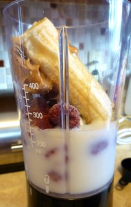 Ingredients ready for blending!