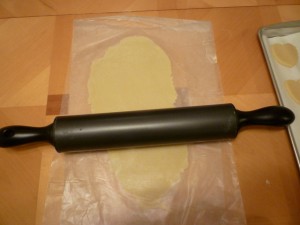 Rolling out the dough