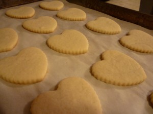 Black and White Hearts fresh from the oven.