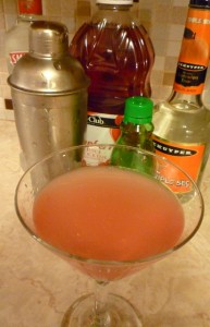 Cosmopolitan and ingredients