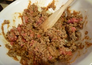 Mixing up the beef