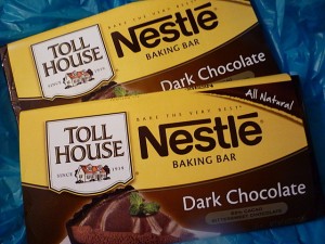 The chocolate I used.