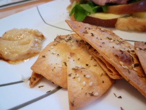 Spiced Tortilla Crisps with Hummus