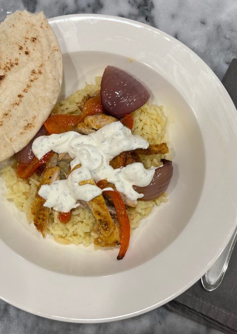 homemade chicken shawarma