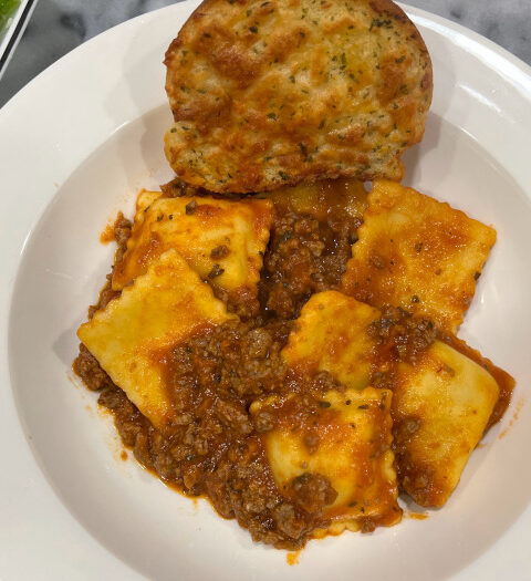 quick and easy ravioli with meat sauce recipe